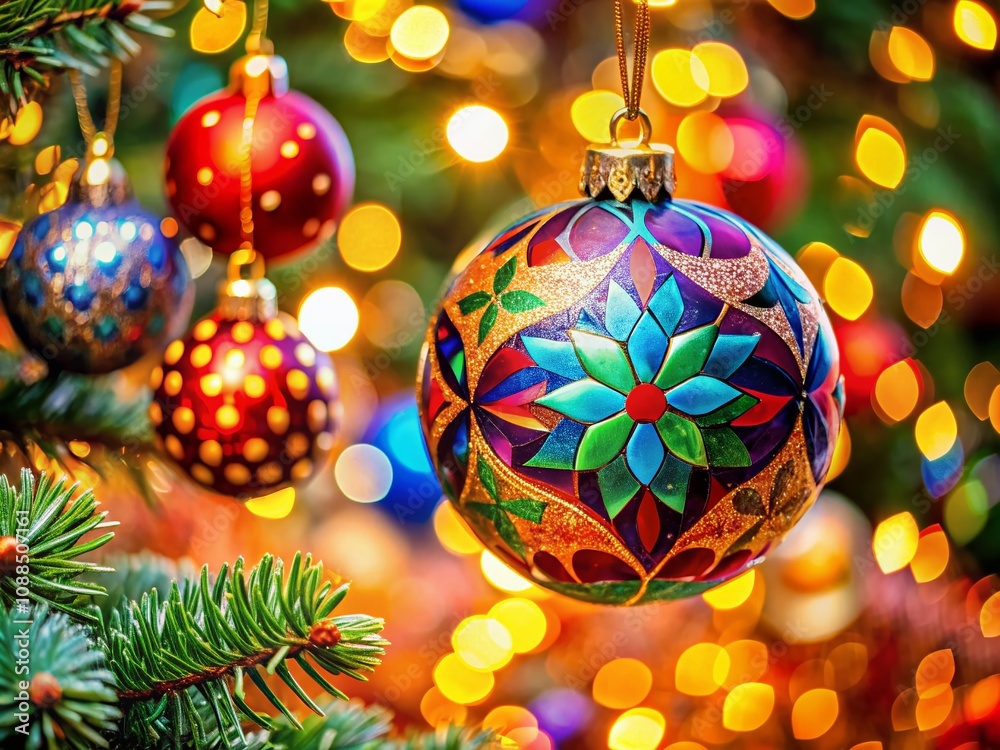 A Vibrant Symphony of Colors and Shapes in an Ornament Showcasing Stunning Bokeh Effects for Captivating Visuals in Decorative Art Photography A Vibrant Symphony of Colors and Shapes in an Ornament Showcasing Stunning Bokeh Effects for Captivating Visuals in Decorative Art Photography