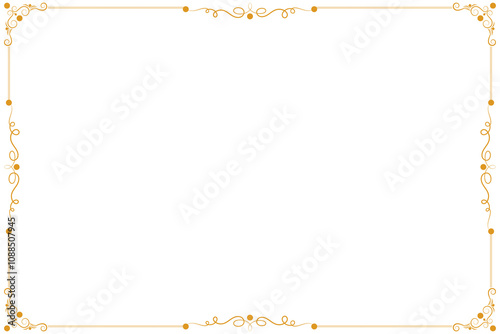 Floral simple vertical border and Frame, Transparent border