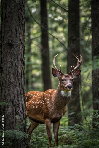 a deer in the forest - generative ai