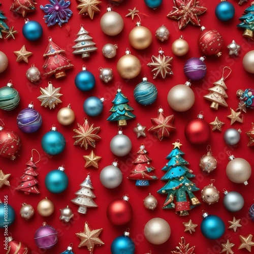 christmas tree decorations pattern