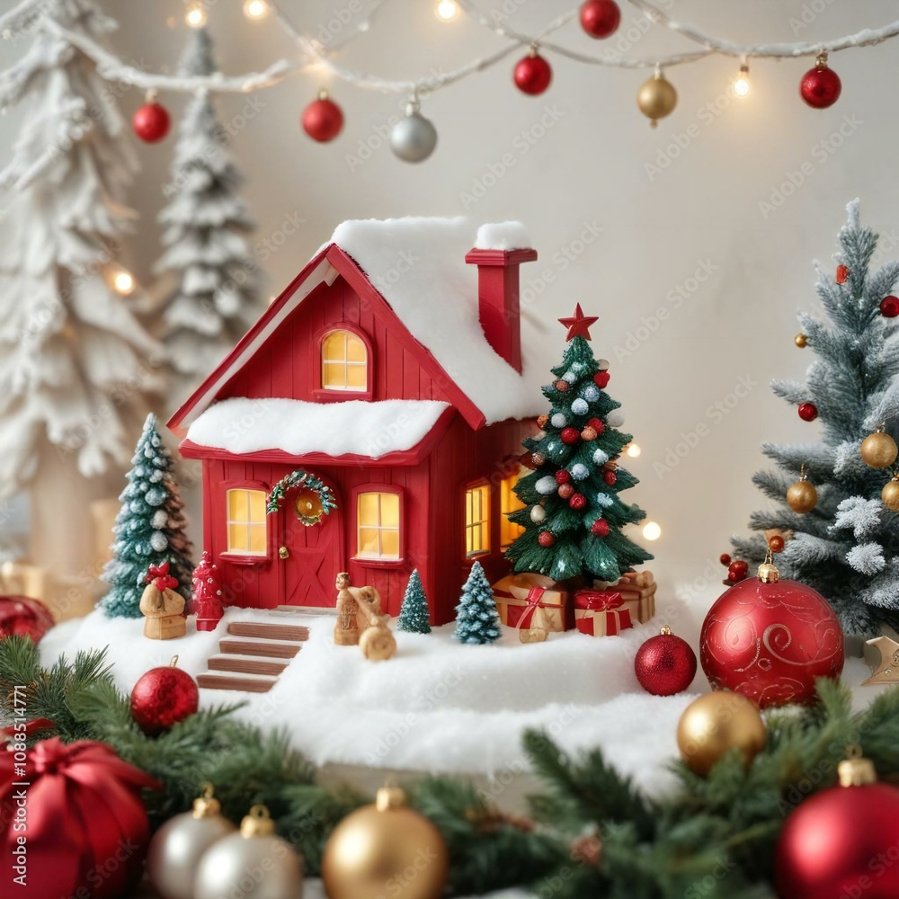 christmas tree and gifts