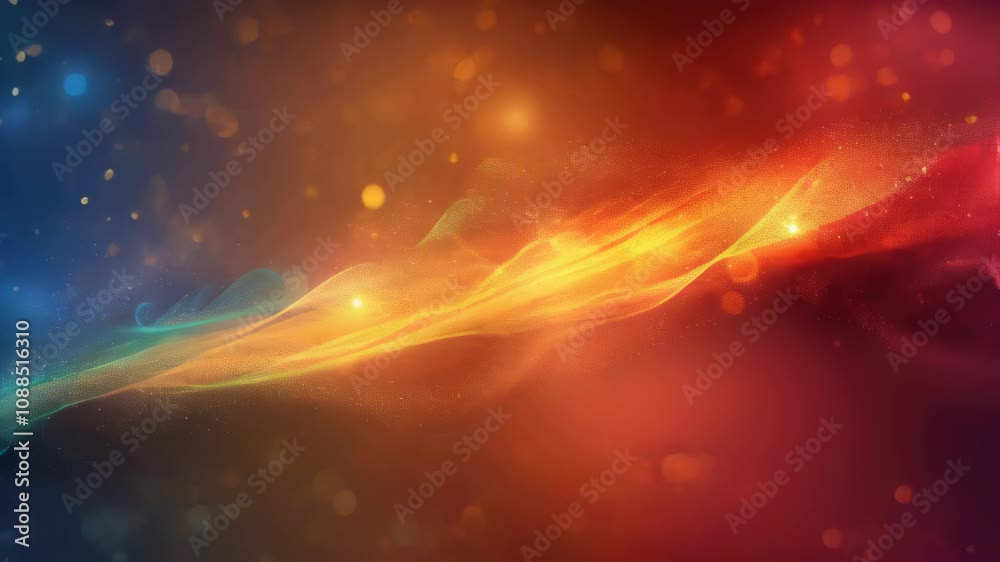 Colorful abstract light patterns dance across a dark background in a captivating visual display Colorful abstract light patterns dance across a dark background in a captivating visual display