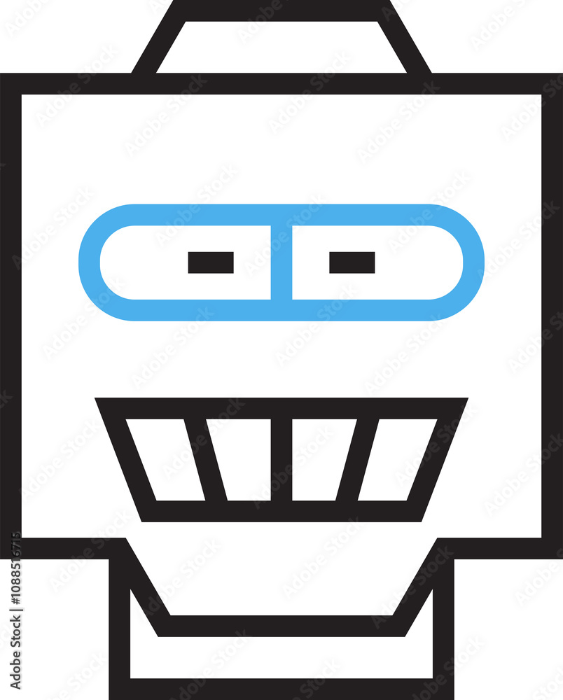 Robot Head Avatar Illustration Robot Head Avatar Illustration
