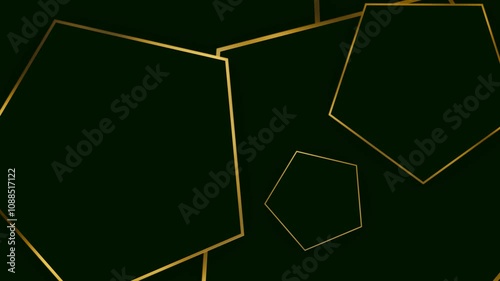 Luxury Green Pentagon Animation