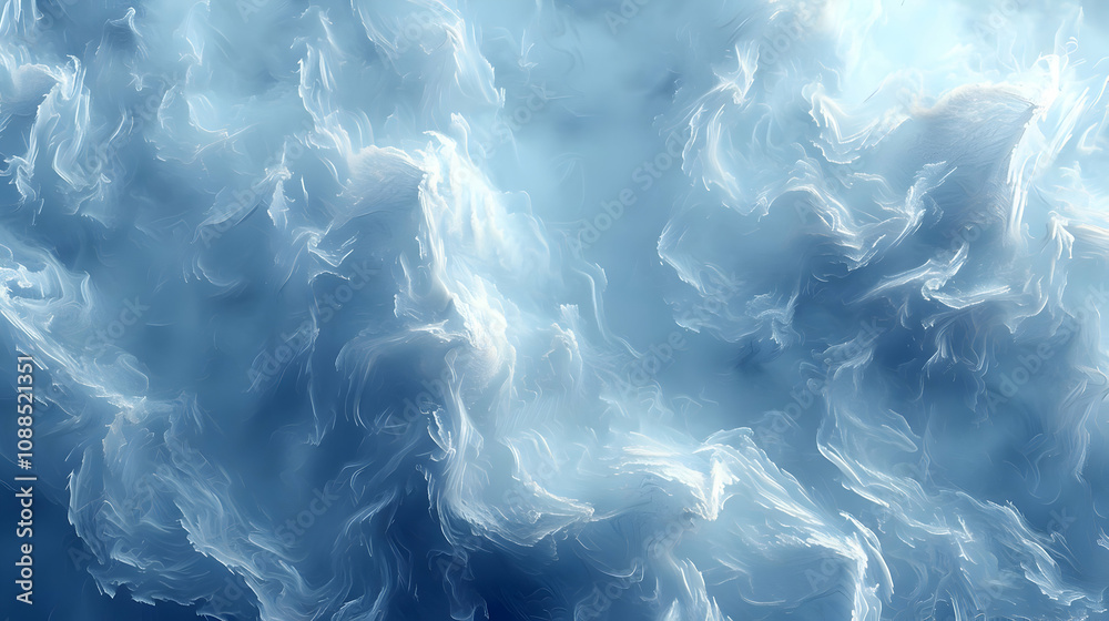 Abstract Blue and White Swirling Background Abstract Blue and White Swirling Background