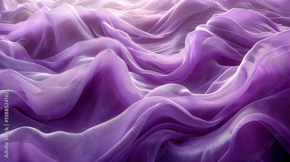 Obraz premium Purple Wavy Abstract Background