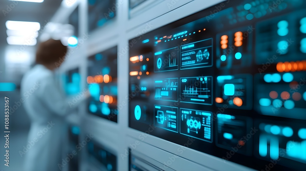Futuristic Control Panel Interface