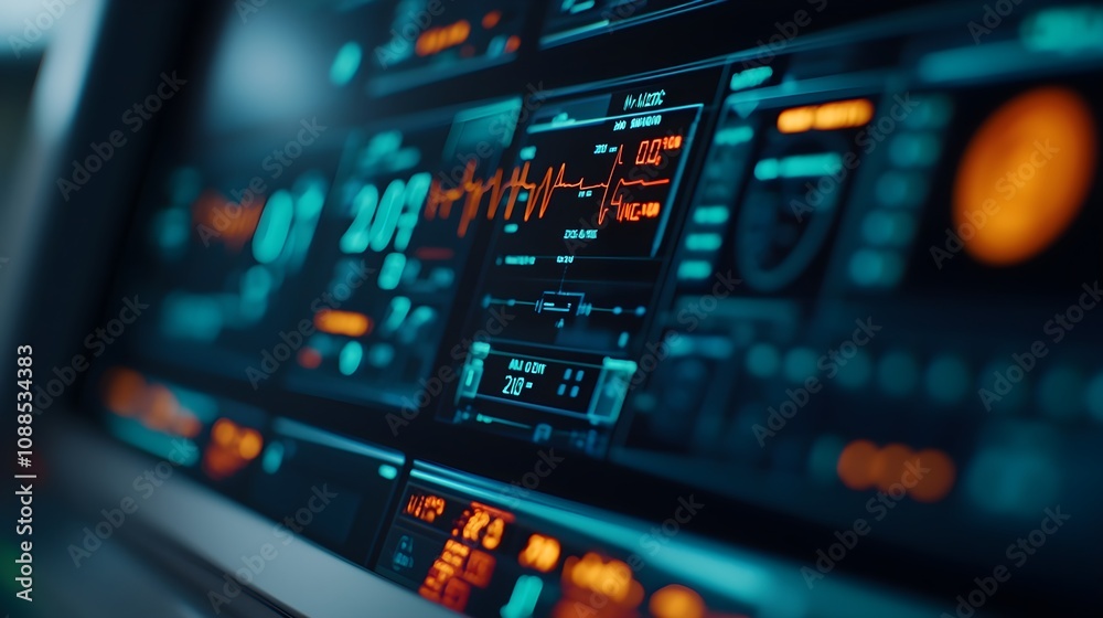 Futuristic Medical Control Panel Futuristic Medical Control Panel