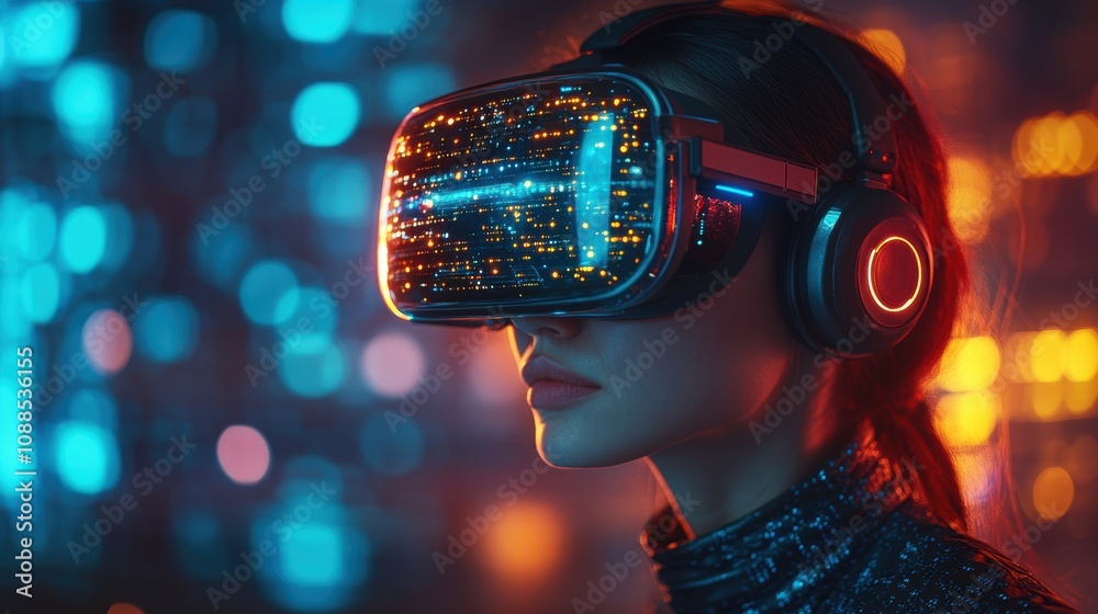 Businessperson using VR technology for strategic planning and creative brainstorming. Businessperson using VR technology for strategic planning and creative brainstorming.