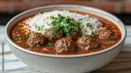 Hearty Meatballs with Rice