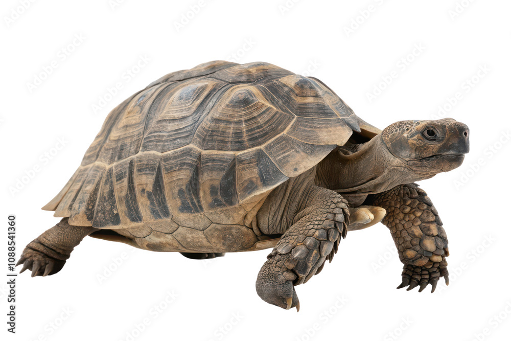 Tortoise moves gracefully in natural environment Tortoise moves gracefully in natural environment