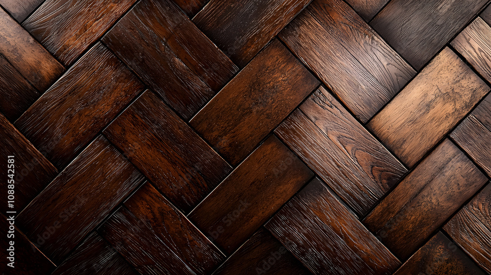 rich, textured herringbone pattern in dark wood tones creates warm and inviting atmosphere. intricate design adds depth and character to any space rich, textured herringbone pattern in dark wood tones creates warm and inviting atmosphere. intricate design adds depth and character to any space