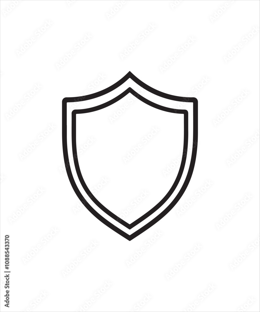 Premium Black Shield Icon Vector Illustration, Premium Black Shield Icon Vector Illustration,