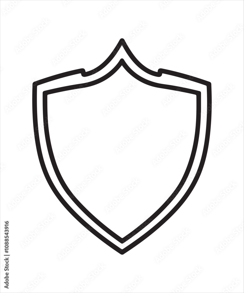 Premium Black Shield Icon Vector Illustration, Premium Black Shield Icon Vector Illustration,