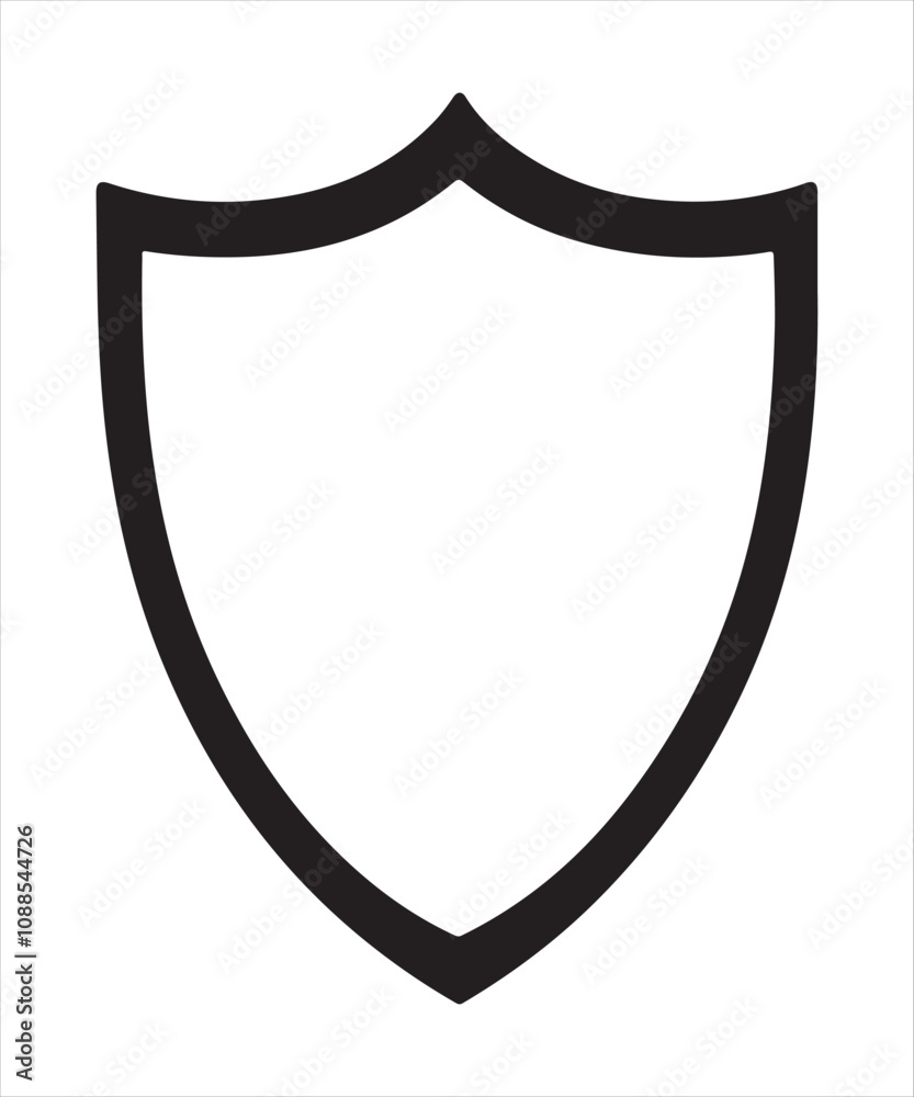 Premium Black Shield Icon Vector Illustration, Premium Black Shield Icon Vector Illustration,
