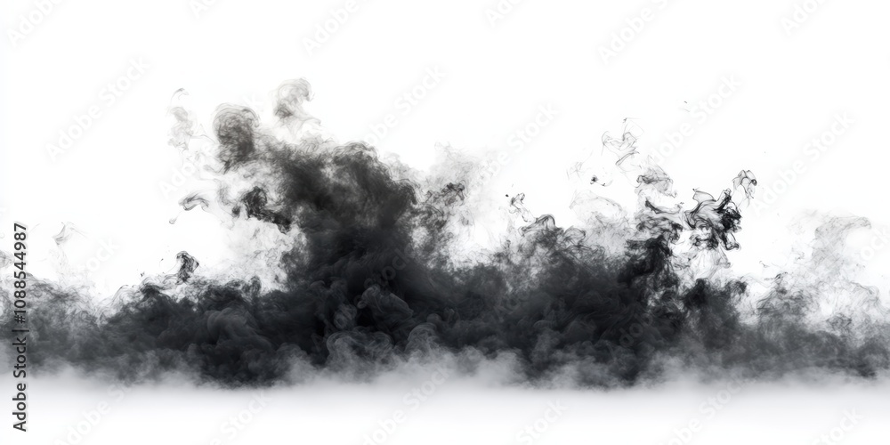 black smoke on white background
black smoke on white background