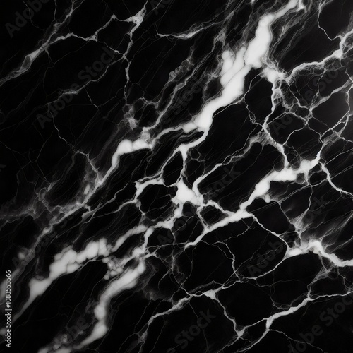 Marble texture, black with white lines.