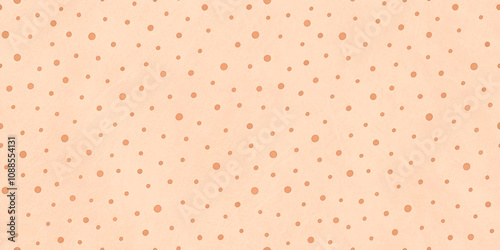 Peach Polka Dot Pattern: A delicate and charming peach-toned background featuring a scattered polka dot pattern. Ideal for adding a touch of subtle elegance to your designs. 