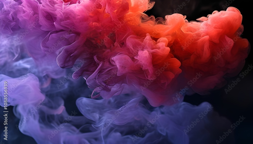 Colorful smoke swirls abstract art digital background creative space close-up view visual concept for modern design inspiration Colorful smoke swirls abstract art digital background creative space close-up view visual concept for modern design inspiration