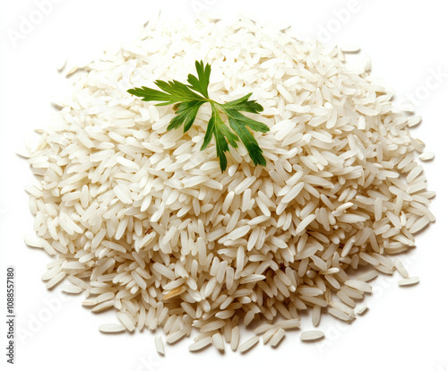 rice on white, A heap of white rice