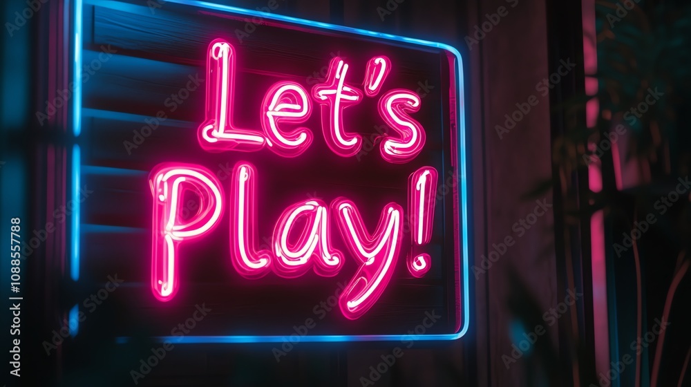 A neon sign displaying the words A neon sign displaying the words