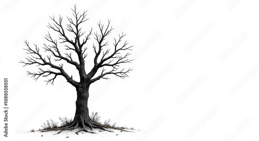 Fototapeta premium silhouette of a tree