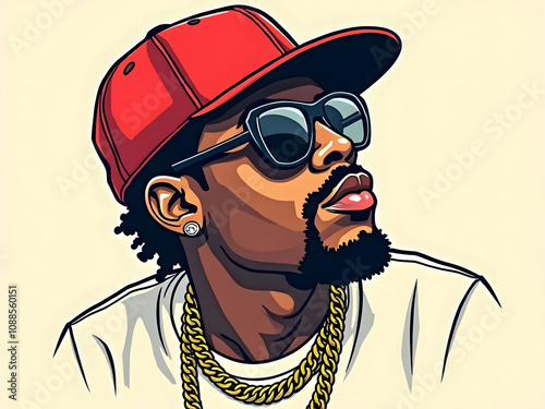 Male Pop Singer with Microphone – New Age Performer Vector for Banners, Billboards, and Flex Printing photo