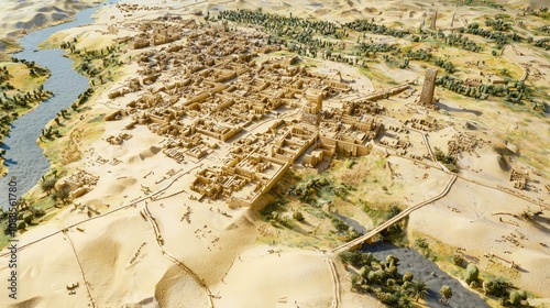 Mesopotamian Civilizations: Ultra-Detailed Map Showing Major Cities, Rivers, and Trade Routes with Historical Notes