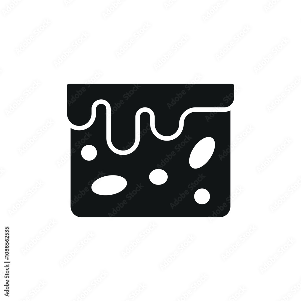 Brownies food cake icon vector design templates in modern and simple concept Brownies food cake icon vector design templates in modern and simple concept