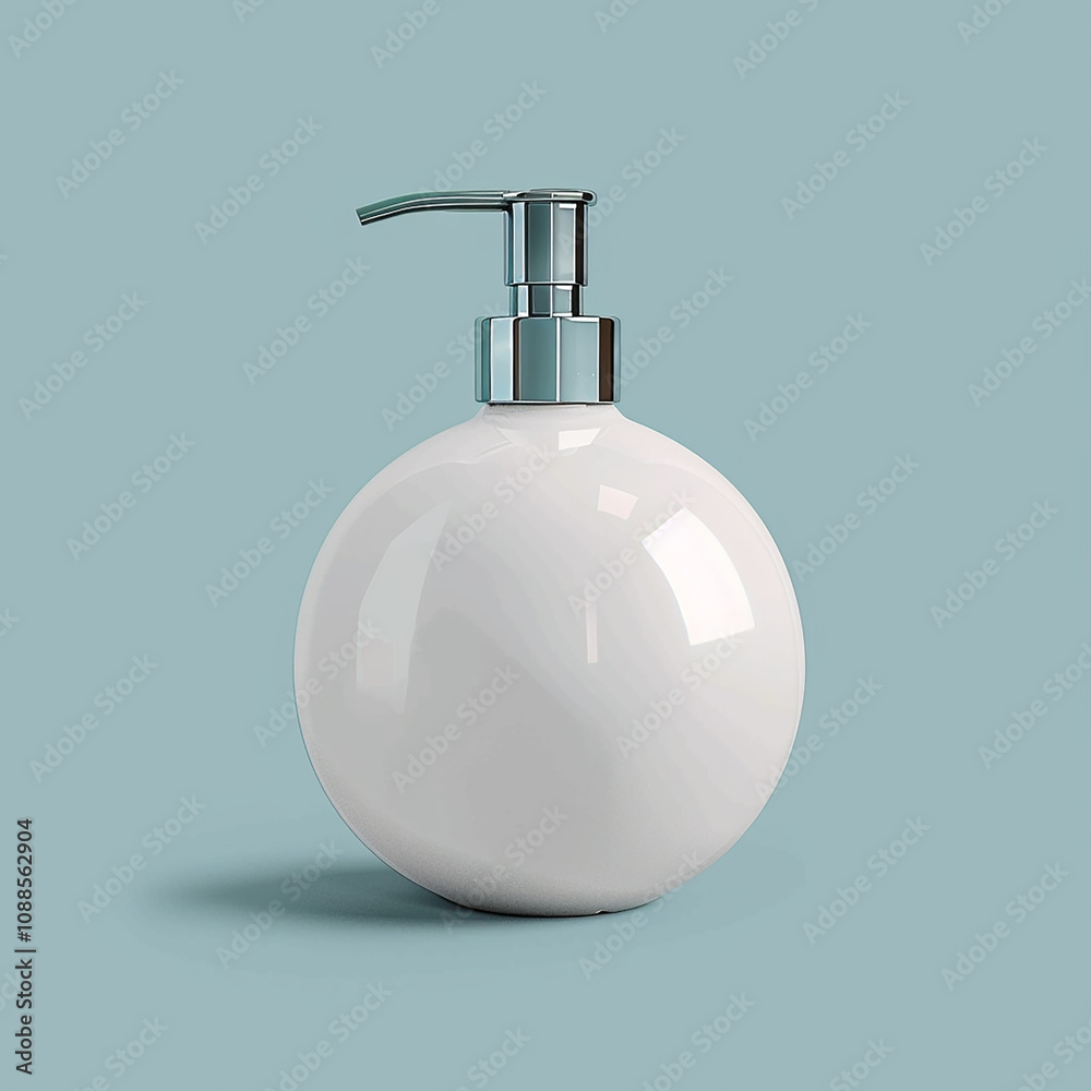 Elegant and Minimalist White Soap Dispenser on Soft Blue Background Perfect for Modern Bathroom Decor and Stylish Interior Design Enhancements Elegant and Minimalist White Soap Dispenser on Soft Blue Background Perfect for Modern Bathroom Decor and Stylish Interior Design Enhancements