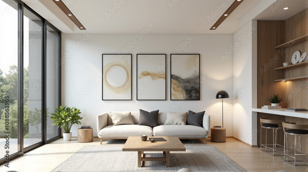 Fototapeta premium living room interior