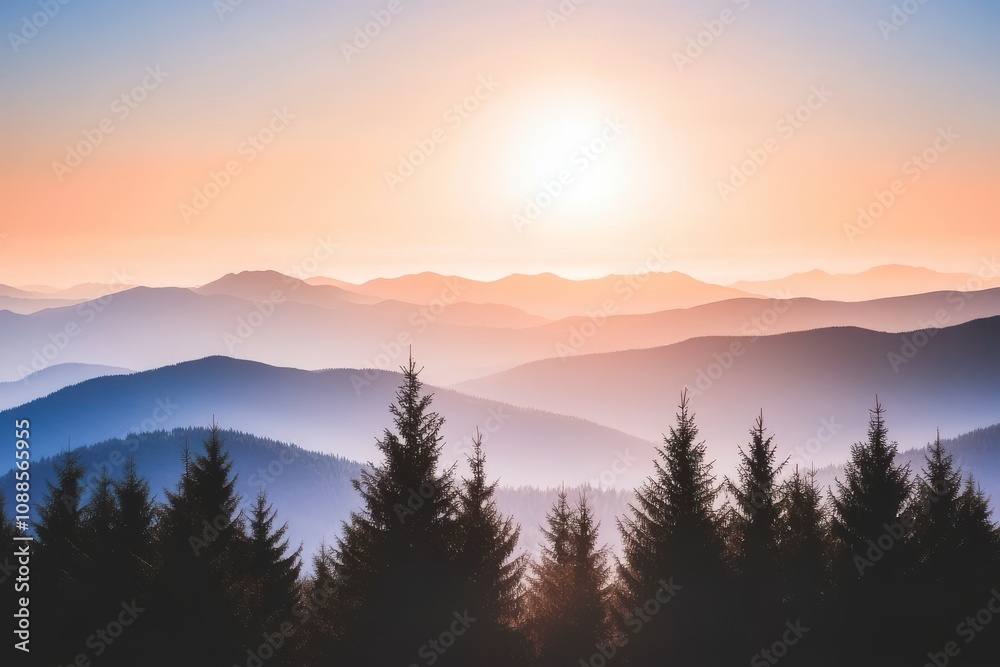 Majestic Mountain Sunrise Majestic Mountain Sunrise