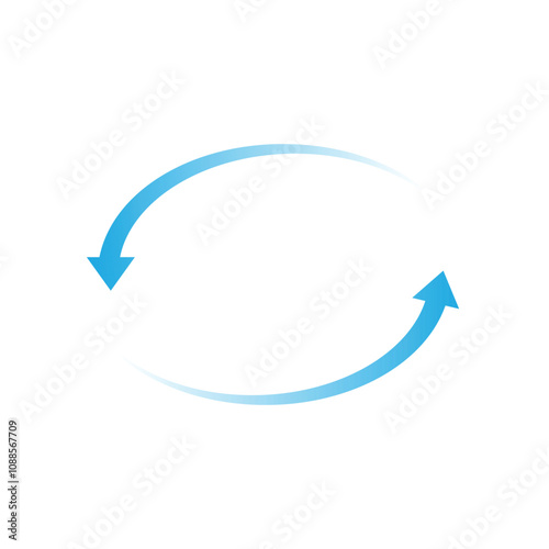 Set of blue arrow showing air or wind flow. Air conditioner direction with white background.	11.11