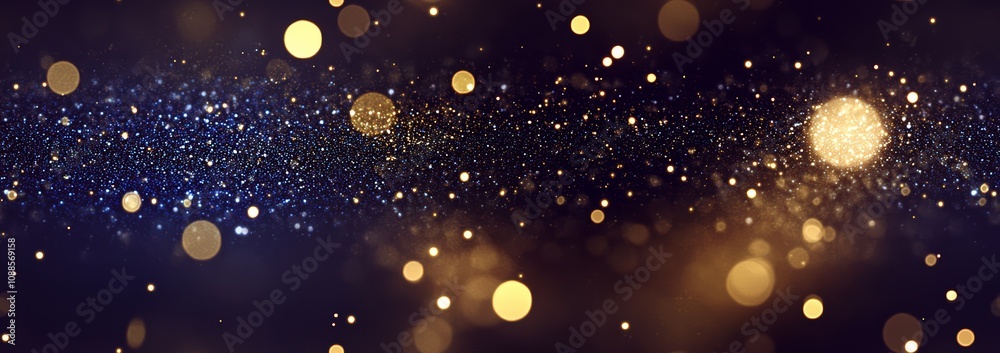Shimmering of Glittering Lights in Enchanting Nighttime Background Shimmering of Glittering Lights in Enchanting Nighttime Background