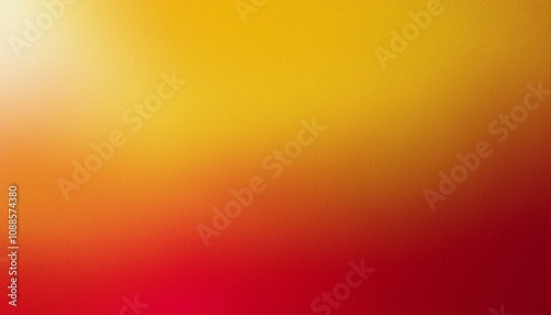 Abstract background, Middle yellow and Middle yellow red gradient background with light leak and grainy texture.