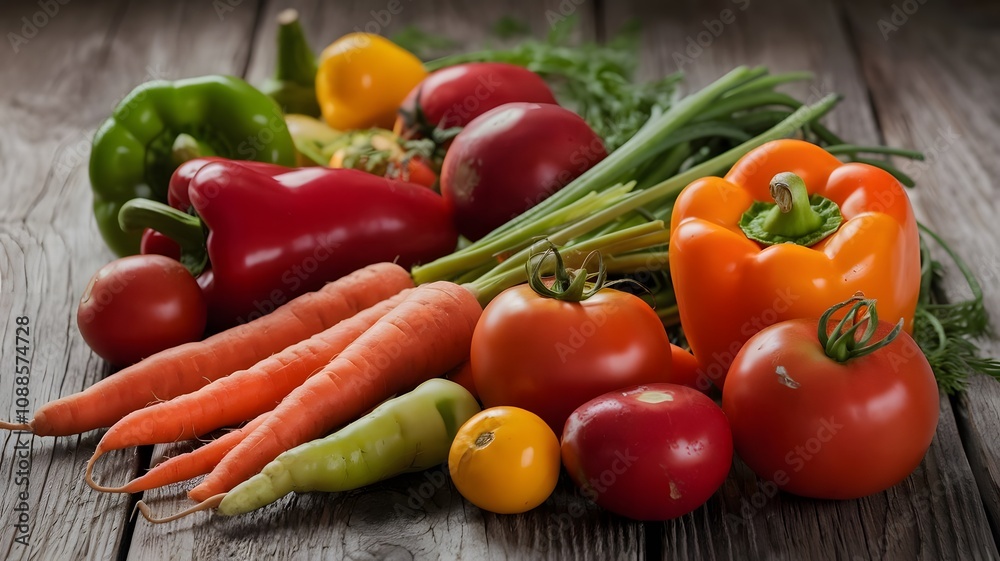 Colorful Vegetables and Fruits Display
Colorful Vegetables and Fruits Display
