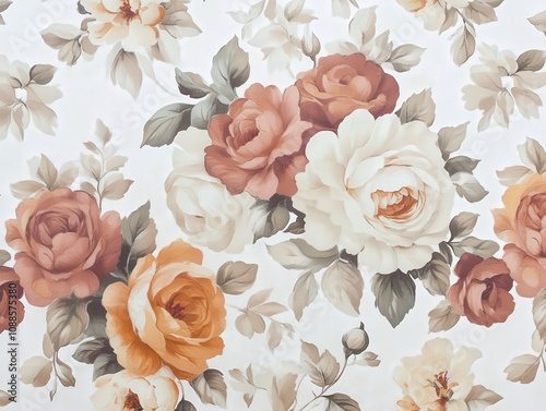 Elegant Vintage Floral Pattern