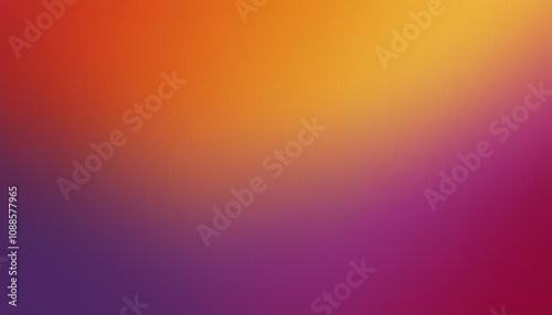 Abstract background, Medium orange and Medium orchid gradient background with light leak and grainy texture.