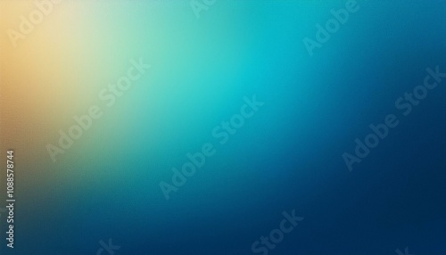 Abstract background, Medium aquamarine and Medium blue gradient background with light leak and grainy texture.