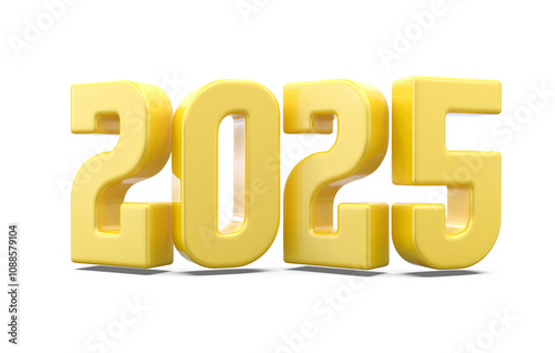 2025 Gold Number Happy New Year 