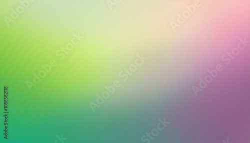 Abstract background, Light Moss Green and Light orchid gradient background with light leak and grainy texture.