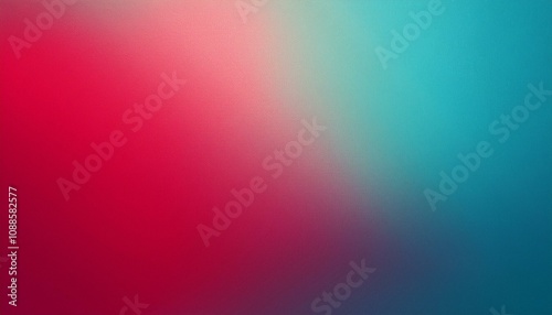 Abstract background, Light crimson and Light cyan gradient background with light leak and grainy texture.