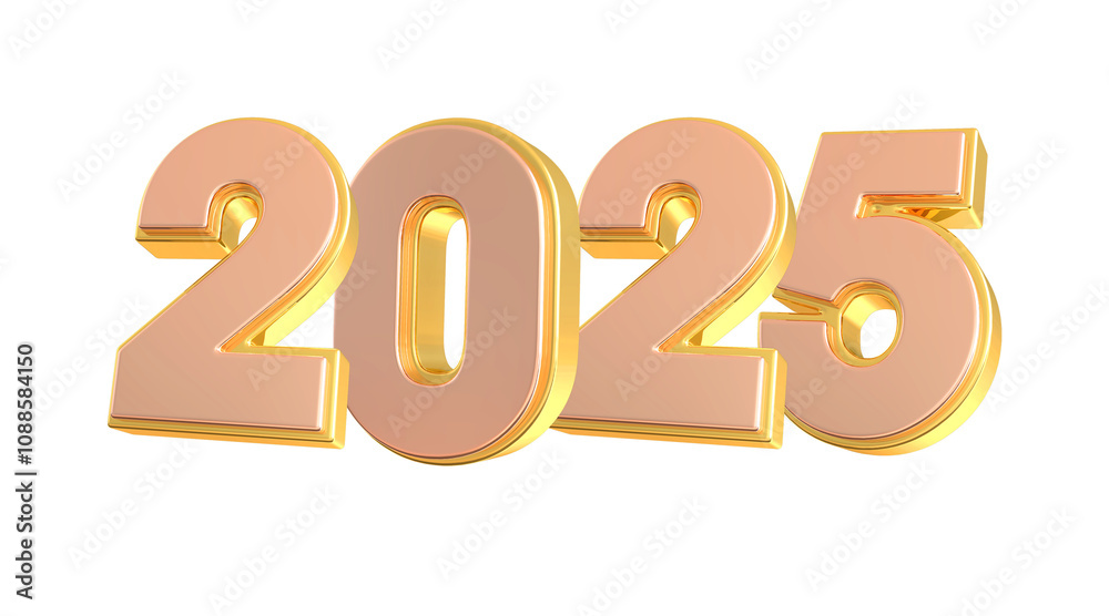 2025 Gold Number Happy New Year 2025 Gold Number Happy New Year