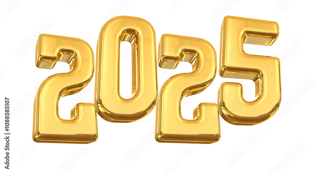 2025 Gold Number Happy New Year 2025 Gold Number Happy New Year