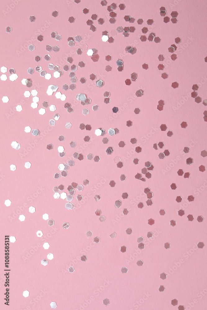 Beautiful confetti on a color background Beautiful confetti on a color background