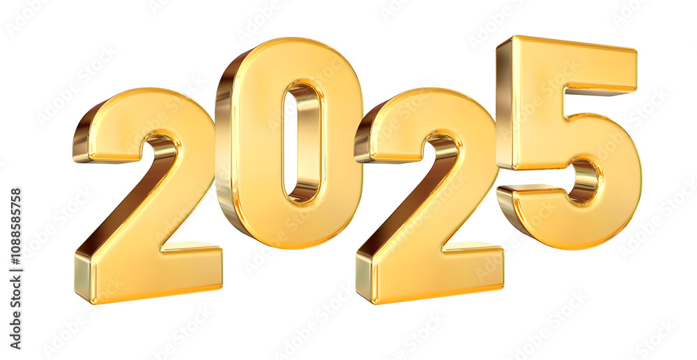 2025 Gold Number Happy New Year 2025 Gold Number Happy New Year