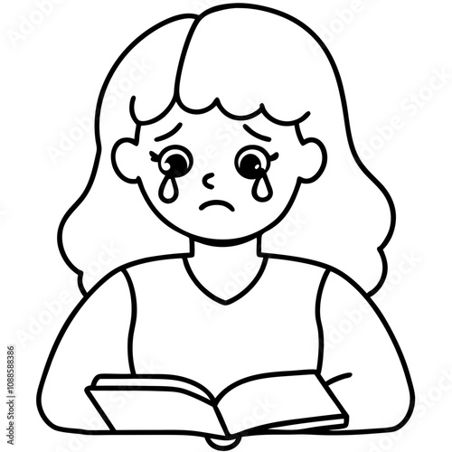 unhappy woman feel stressed crying
