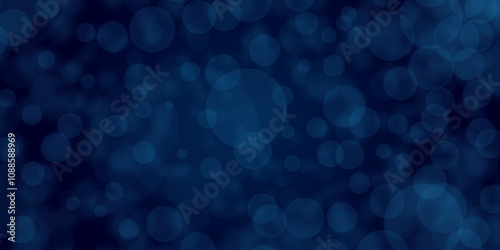 Mesmerizing blue Bokeh Design. Futuristic Particle Effect with blue Hue. Cosmic blue Light Burst. Abstract. Vector. Illustration.