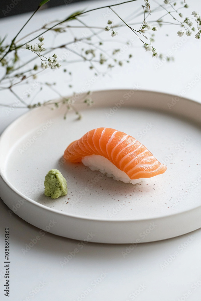 salmon on a plate salmon on a plate