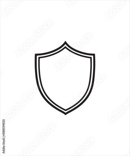 Black Shield Icon Vector Silhouette Design, Free Download Black Shield Icon Vector Silhouette Design, - GFXLoad